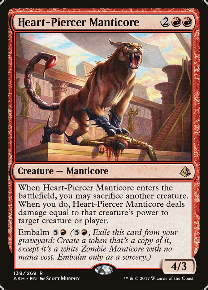 Heart-Piercer Manticore [Amonkhet] - Magic: The Gathering - Card Brawlers | Quebec | Canada |