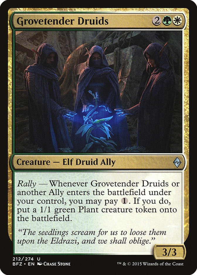 Grovetender Druids [Battle for Zendikar] - Magic: The Gathering - Card Brawlers | Quebec | Canada |