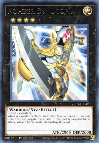 Number 39: Utopia [KICO-EN042] Rare - Yu-Gi-Oh! - Card Brawlers | Quebec | Canada |