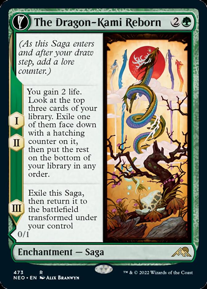 The Dragon-Kami Reborn // Dragon-Kami's Egg (Extended Art) [Kamigawa: Neon Dynasty] - Magic: The Gathering - Card Brawlers | Quebec | Canada |