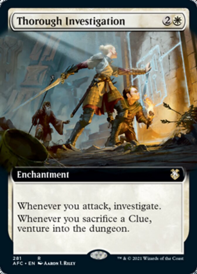 Thorough Investigation (Extended Art) [Dungeons & Dragons: Adventures in the Forgotten Realms Commander] - Magic: The Gathering - Card Brawlers | Quebec | Canada |