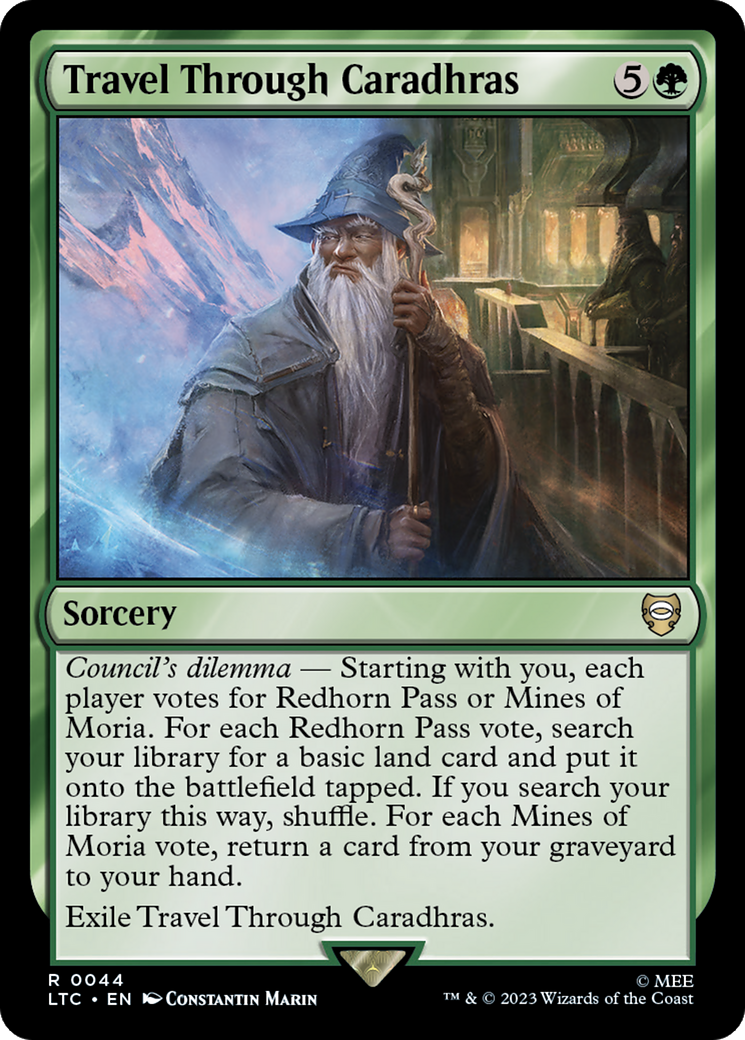 Travel Through Caradhras [The Lord of the Rings: Tales of Middle-Earth Commander] - Magic: The Gathering - Card Brawlers | Quebec | Canada |