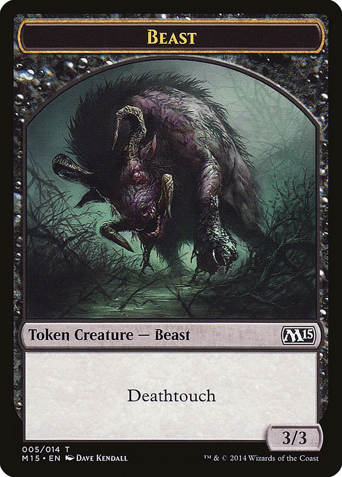Beast Token (005/014) [Magic 2015 Tokens] - Magic: The Gathering - Card Brawlers | Quebec | Canada |