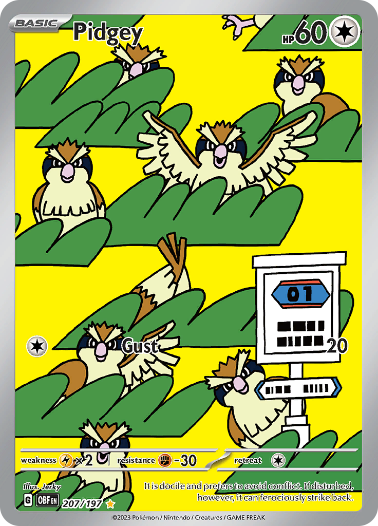 Pidgey (207/197) [Scarlet & Violet: Obsidian Flames] - Pokémon - Card Brawlers | Quebec | Canada |