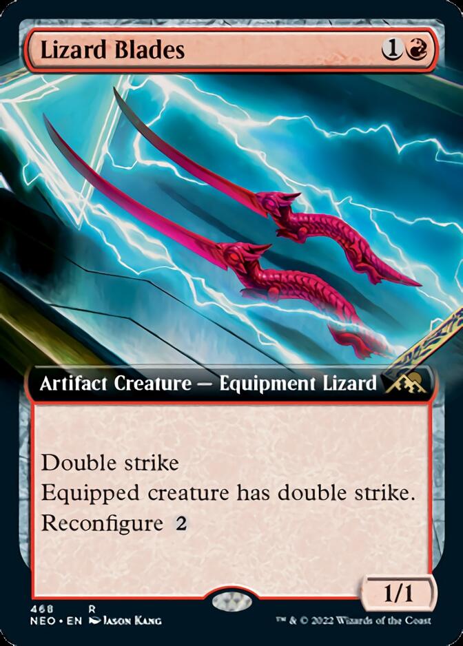 Lizard Blades (Extended Art) [Kamigawa: Neon Dynasty] - Magic: The Gathering - Card Brawlers | Quebec | Canada |