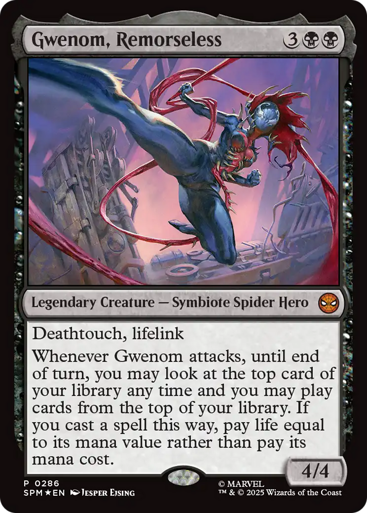 Gwenom, Remorseless [Marvel's Spider-Man Promos] - Magic: The Gathering - Card Brawlers | Quebec | Canada |