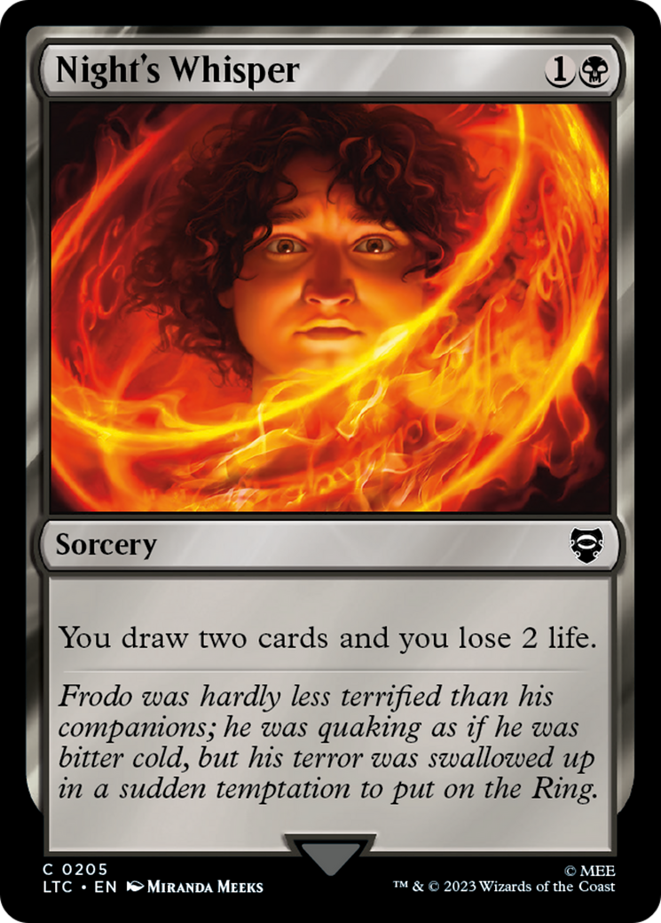 Night's Whisper [The Lord of the Rings: Tales of Middle-Earth Commander] - Magic: The Gathering - Card Brawlers | Quebec | Canada |