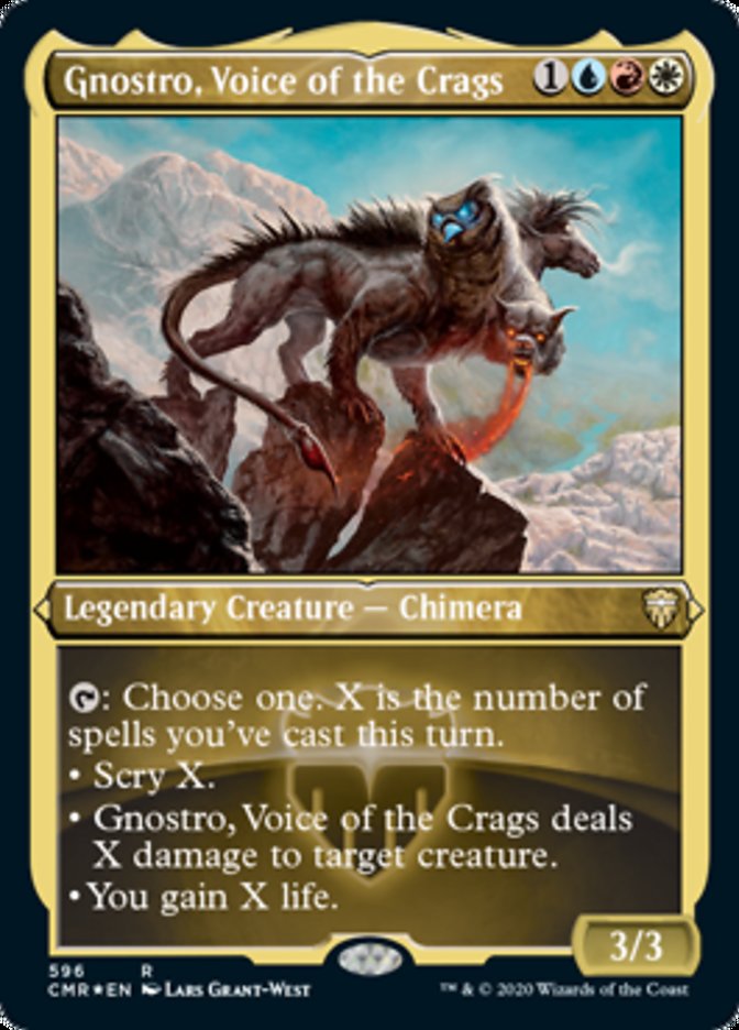 Gnostro, Voice of the Crags (Etched) [Commander Legends] - Magic: The Gathering - Card Brawlers | Quebec | Canada |