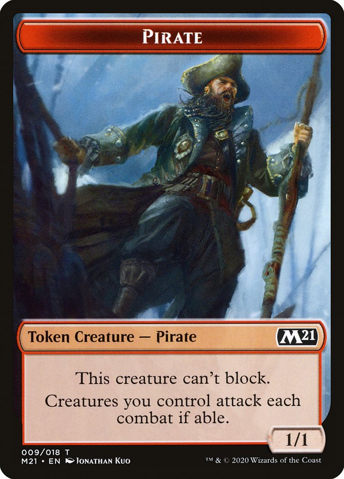 Cat (011) // Pirate Double-Sided Token [Core Set 2021 Tokens] - Magic: The Gathering - Card Brawlers | Quebec | Canada |