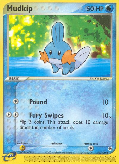 Mudkip (60/109) [EX: Ruby & Sapphire] - Pokémon - Card Brawlers | Quebec | Canada |