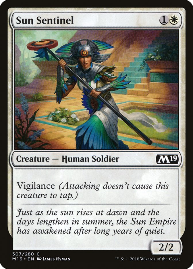 Sun Sentinel [Core Set 2019] - Magic: The Gathering - Card Brawlers | Quebec | Canada |