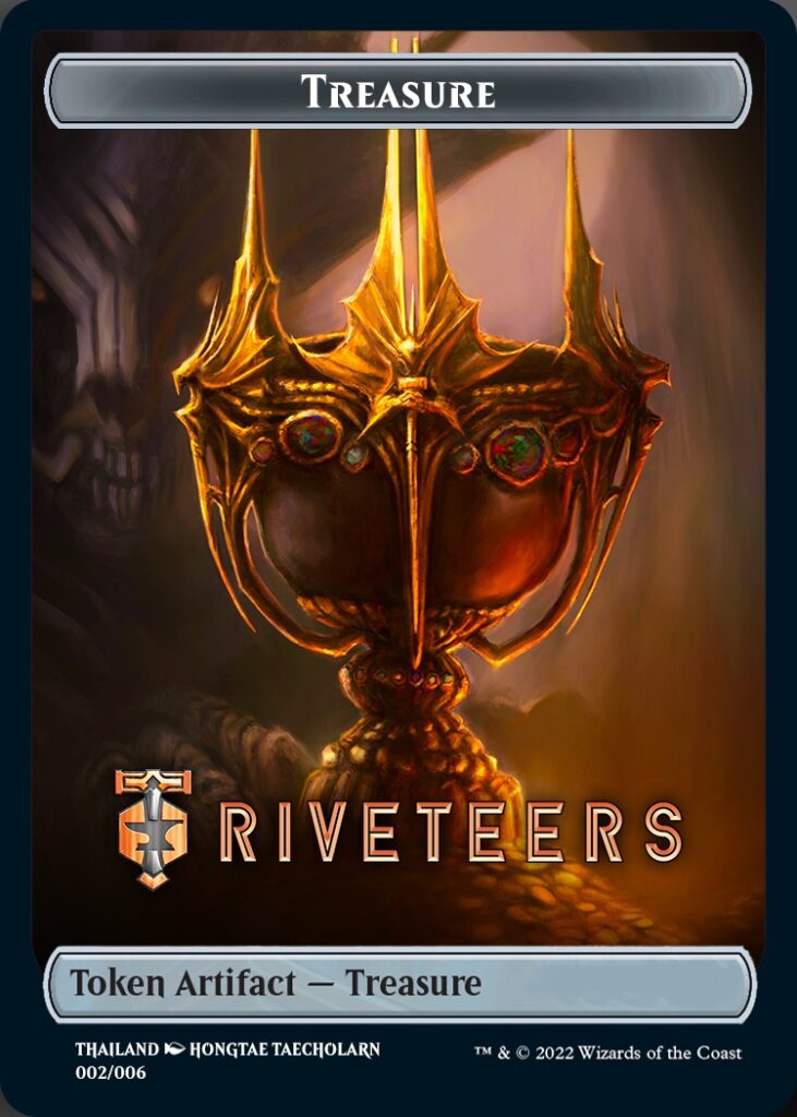 Treasure Token (Riveteers) (Southeast Asia Artists) [Streets of New Capenna Tokens] - Magic: The Gathering - Card Brawlers | Quebec | Canada |