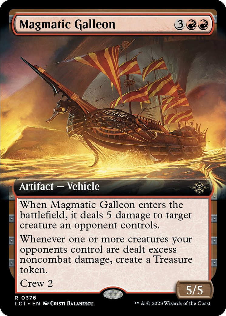 Magmatic Galleon (Extended Art) [The Lost Caverns of Ixalan] - Magic: The Gathering - Card Brawlers | Quebec | Canada |