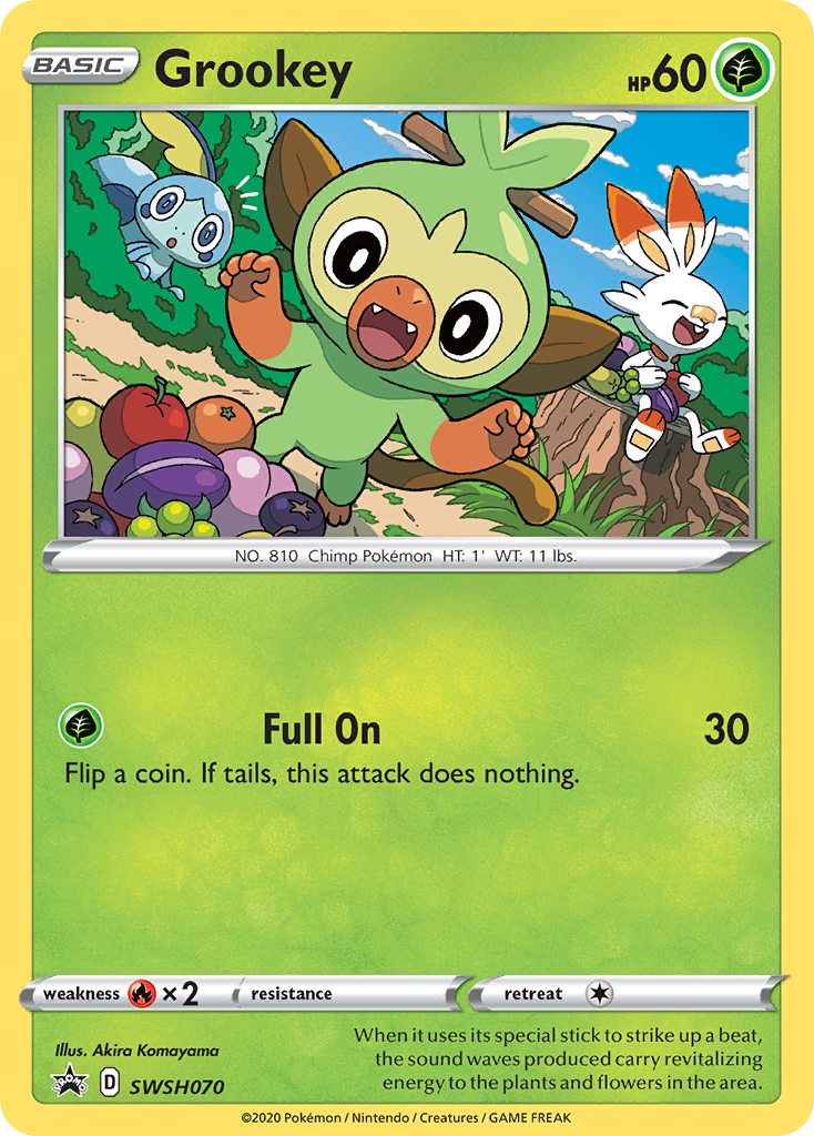 Grookey (SWSH070) [Sword & Shield: Black Star Promos] - Pokémon - Card Brawlers | Quebec | Canada |