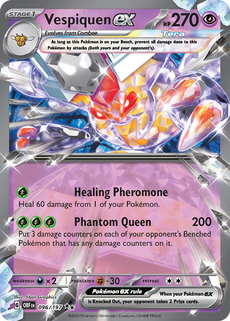 Vespiquen ex (096/197) [Scarlet & Violet: Obsidian Flames] - Pokémon - Card Brawlers | Quebec | Canada |