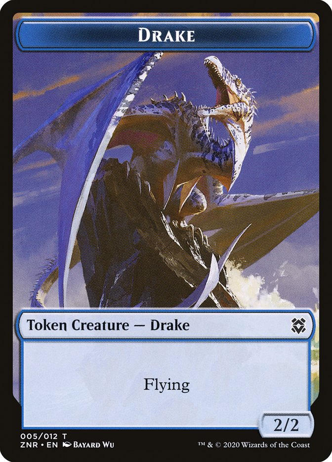 Construct // Drake Double-Sided Token [Zendikar Rising Tokens] - Magic: The Gathering - Card Brawlers | Quebec | Canada |