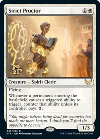 Strict Proctor [Strixhaven: School of Mages Prerelease Promos] - Magic: The Gathering - Card Brawlers | Quebec | Canada |