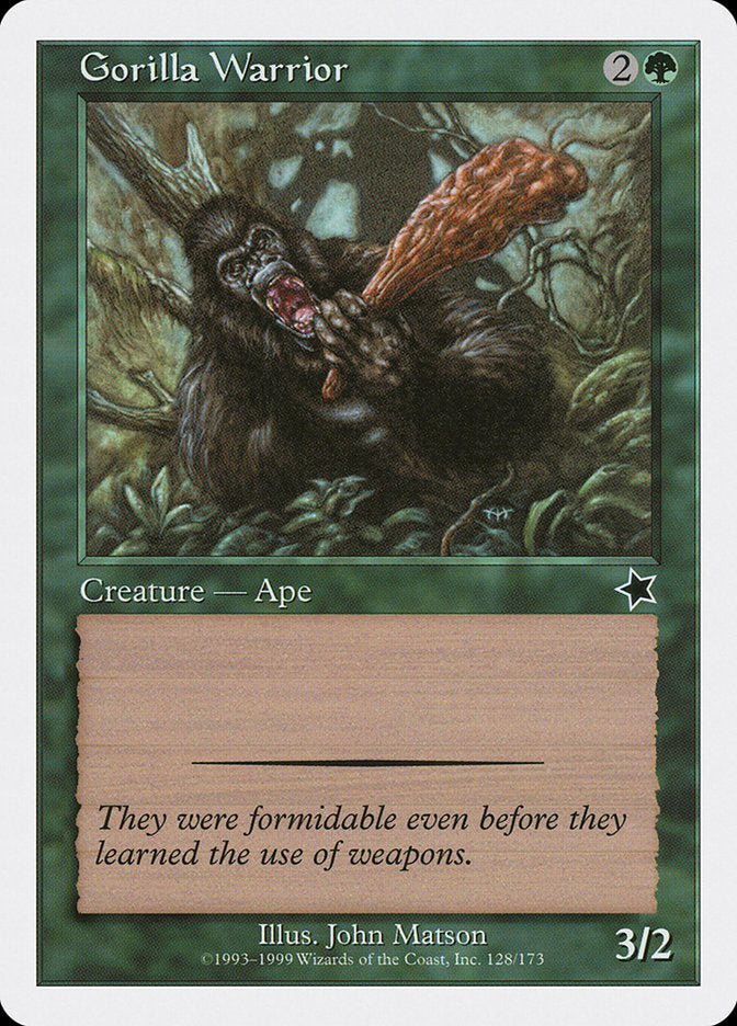 Gorilla Warrior [Starter 1999] - Magic: The Gathering - Card Brawlers | Quebec | Canada |