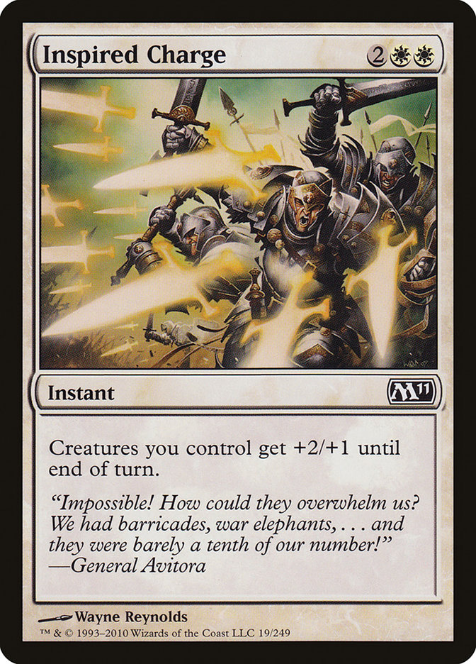 Inspired Charge [Magic 2011] - Magic: The Gathering - Card Brawlers | Quebec | Canada |