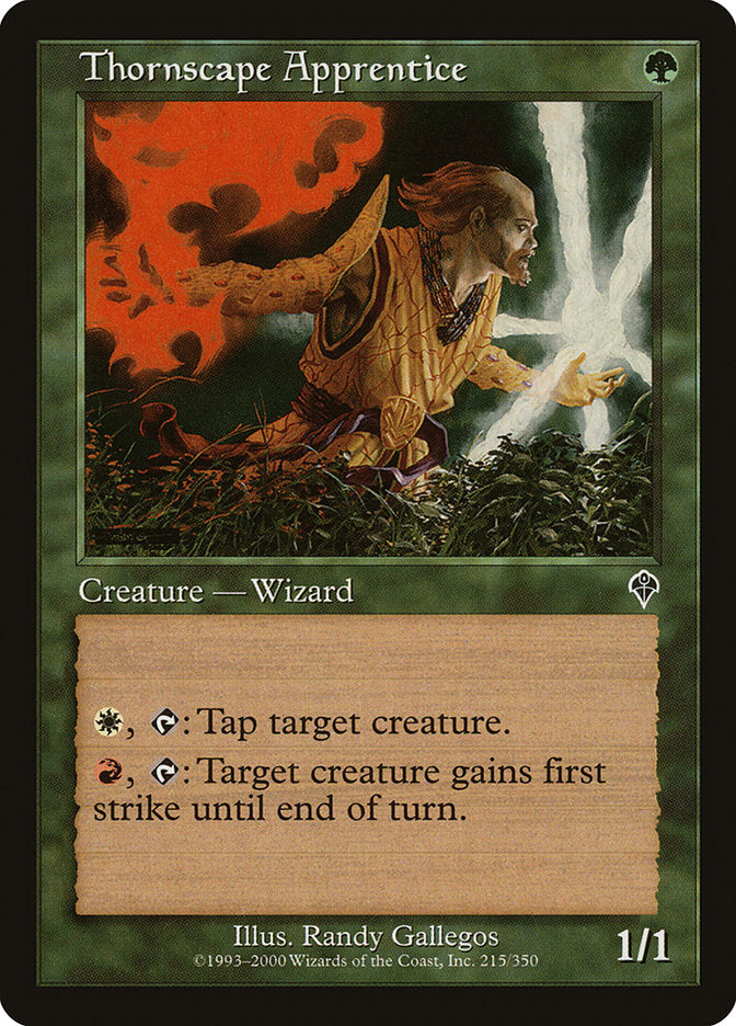 Thornscape Apprentice [Invasion] - Magic: The Gathering - Card Brawlers | Quebec | Canada |