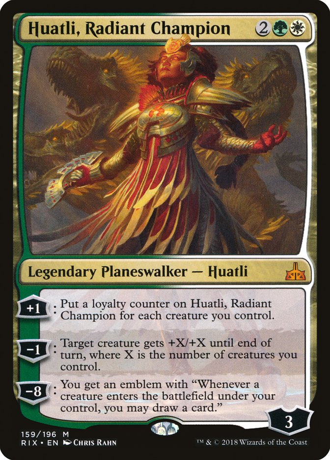 Huatli, Radiant Champion [Rivals of Ixalan] - Magic: The Gathering - Card Brawlers | Quebec | Canada |