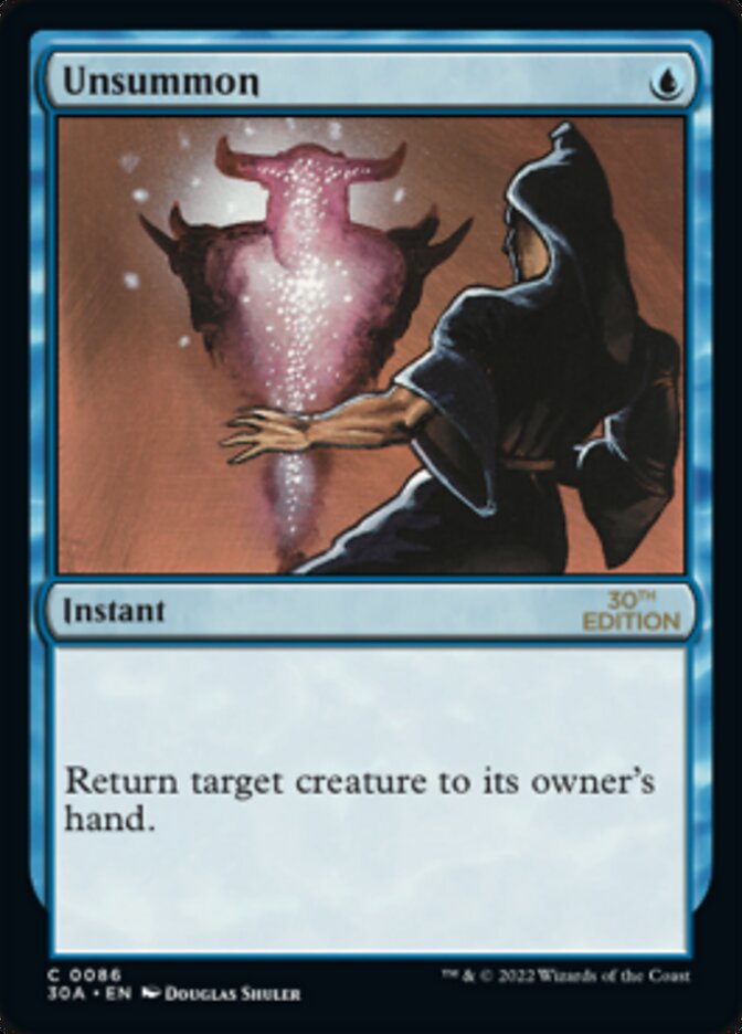 Unsummon [30th Anniversary Edition] - Magic: The Gathering - Card Brawlers | Quebec | Canada |