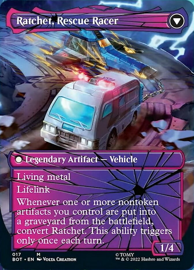 Ratchet, Field Medic // Ratchet, Rescue Racer (Shattered Glass) [Transformers] - Magic: The Gathering - Card Brawlers | Quebec | Canada |