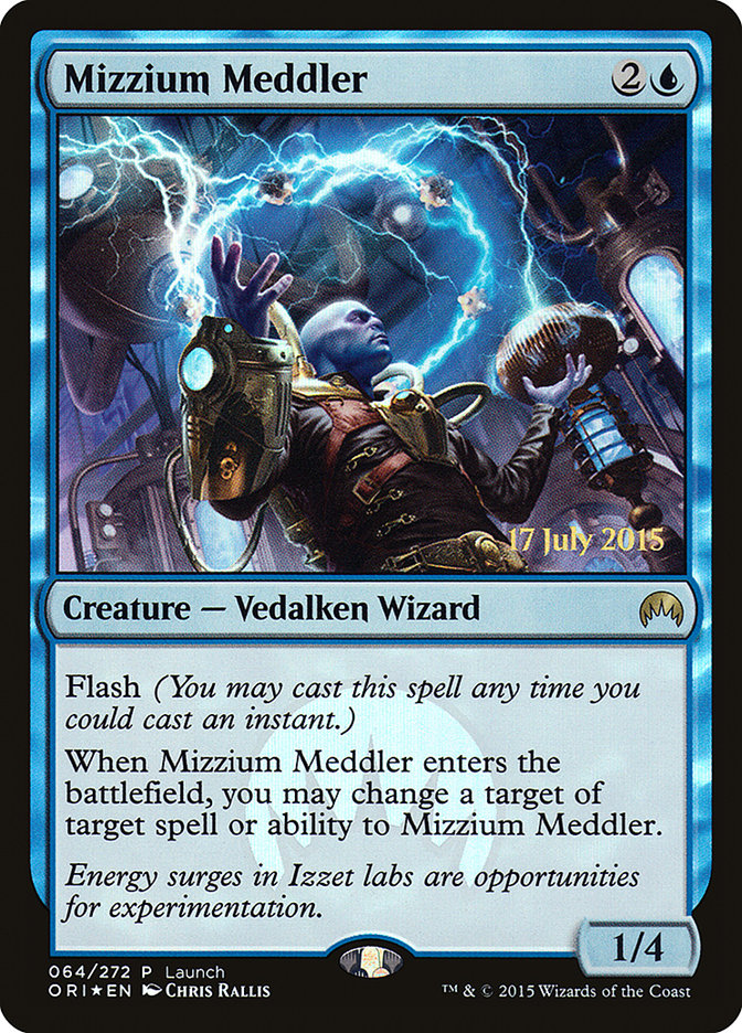 Mizzium Meddler (Launch) [Magic Origins Promos] - Magic: The Gathering - Card Brawlers | Quebec | Canada |