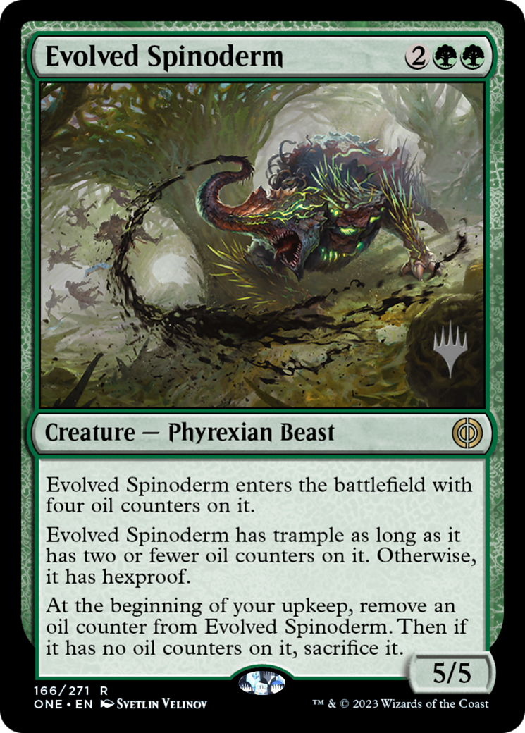 Evolved Spinoderm (Promo Pack) [Phyrexia: All Will Be One Promos] - Magic: The Gathering - Card Brawlers | Quebec | Canada |