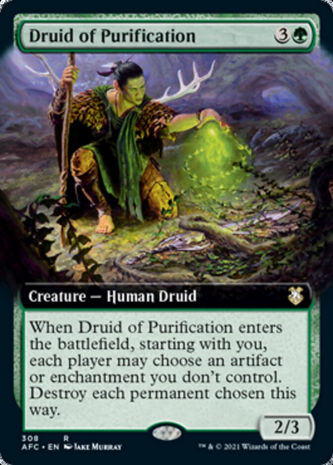 Druid of Purification (Extended Art) [Dungeons & Dragons: Adventures in the Forgotten Realms Commander] - Magic: The Gathering - Card Brawlers | Quebec | Canada |