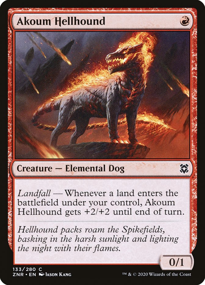 Akoum Hellhound [Zendikar Rising] - Magic: The Gathering - Card Brawlers | Quebec | Canada |