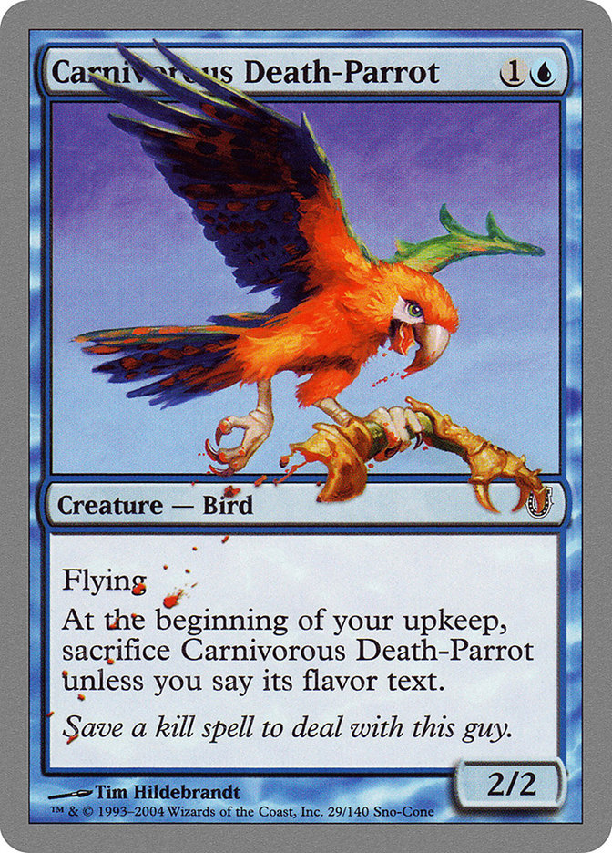Carnivorous Death-Parrot [Unhinged] - Magic: The Gathering - Card Brawlers | Quebec | Canada |