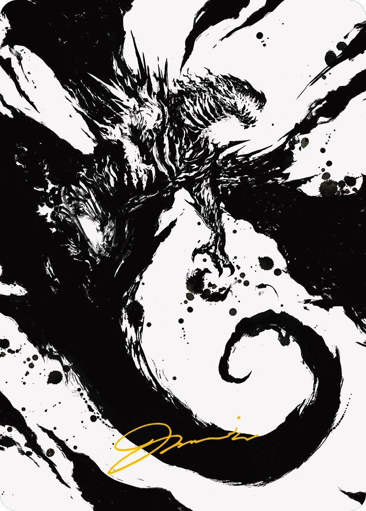 Capricious Hellraiser Art Card (Gold-Stamped Signature) [Phyrexia: All Will Be One Art Series] - Magic: The Gathering - Card Brawlers | Quebec | Canada |