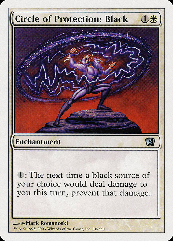 Circle of Protection: Black [Eighth Edition] - Magic: The Gathering - Card Brawlers | Quebec | Canada |