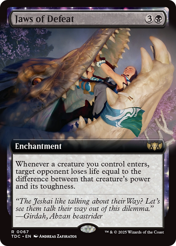 Jaws of Defeat (Extended Art) [Tarkir: Dragonstorm Commander] - Magic: The Gathering - Card Brawlers | Quebec | Canada |