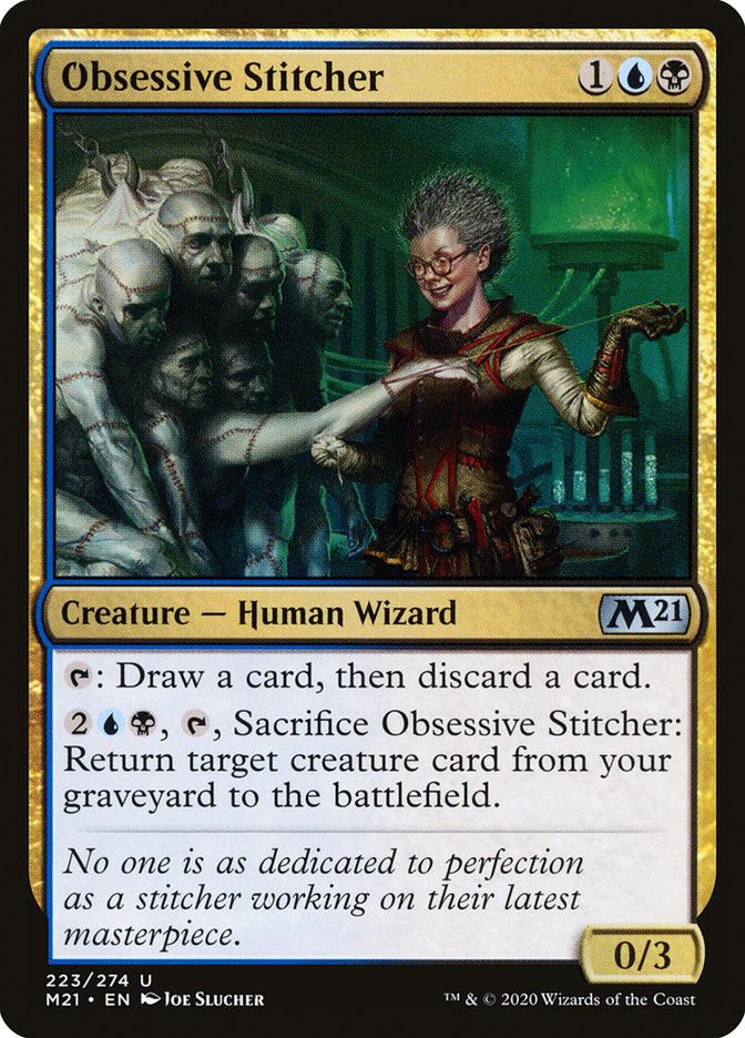 Obsessive Stitcher [Core Set 2021] - Magic: The Gathering - Card Brawlers | Quebec | Canada |