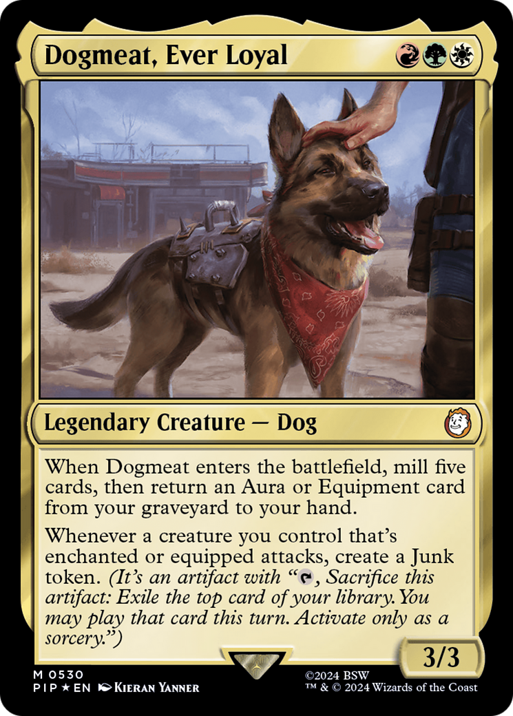 Dogmeat, Ever Loyal (Surge Foil) [Fallout] - Magic: The Gathering - Card Brawlers | Quebec | Canada |