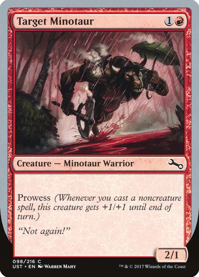 Target Minotaur (Rain Art) [Unstable] - Magic: The Gathering - Card Brawlers | Quebec | Canada |