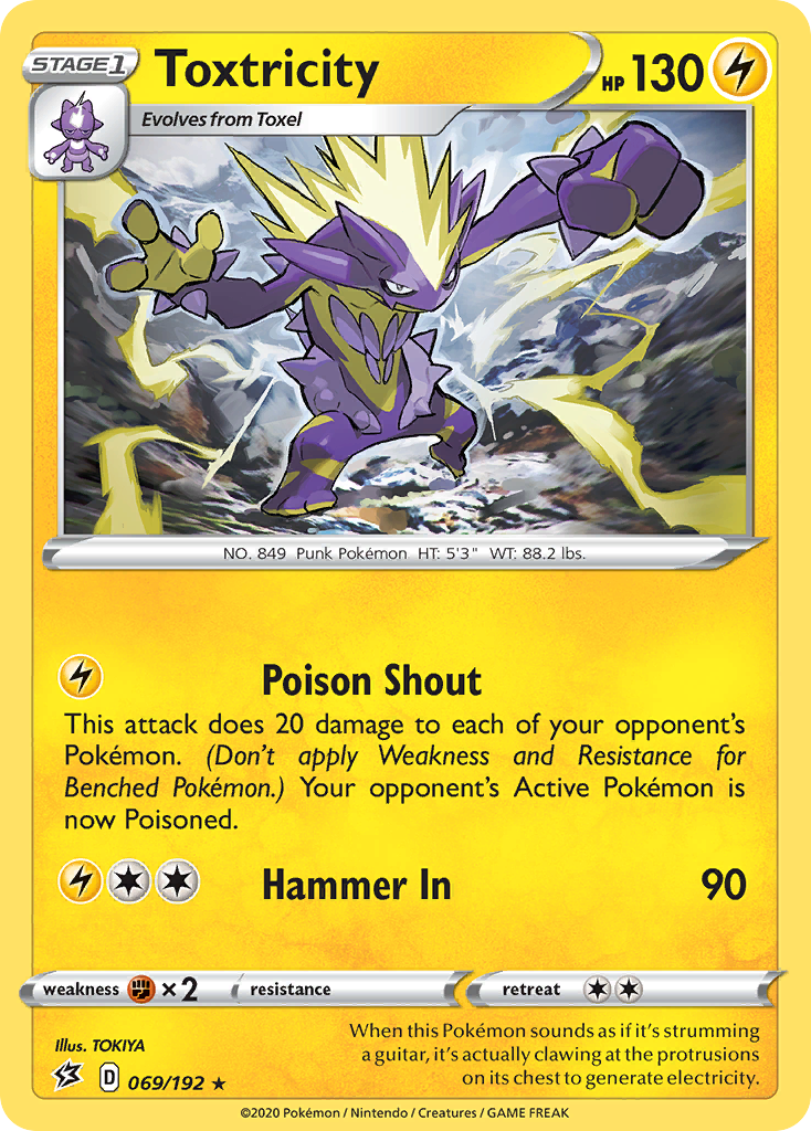 Toxtricity (069/192) [Sword & Shield: Rebel Clash] - Pokémon - Card Brawlers | Quebec | Canada |