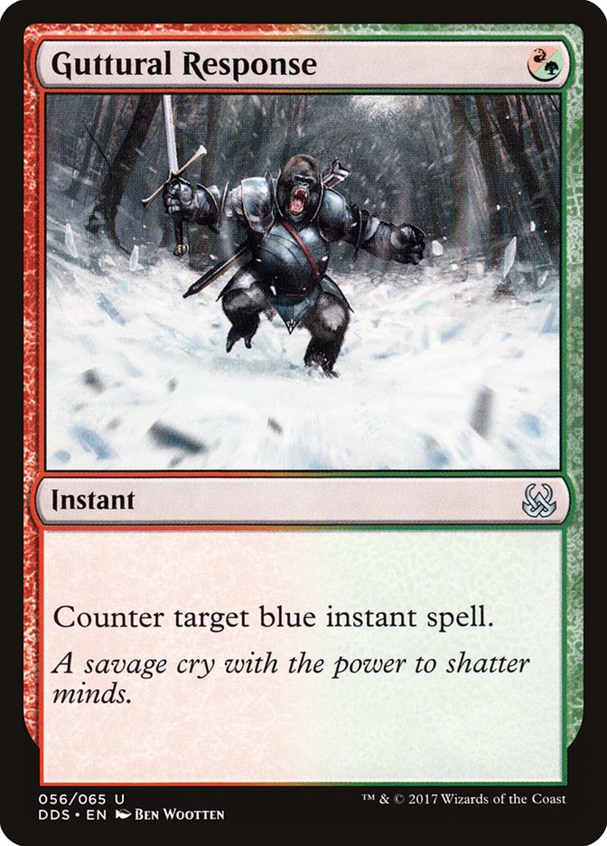 Guttural Response [Duel Decks: Mind vs. Might] - Magic: The Gathering - Card Brawlers | Quebec | Canada |