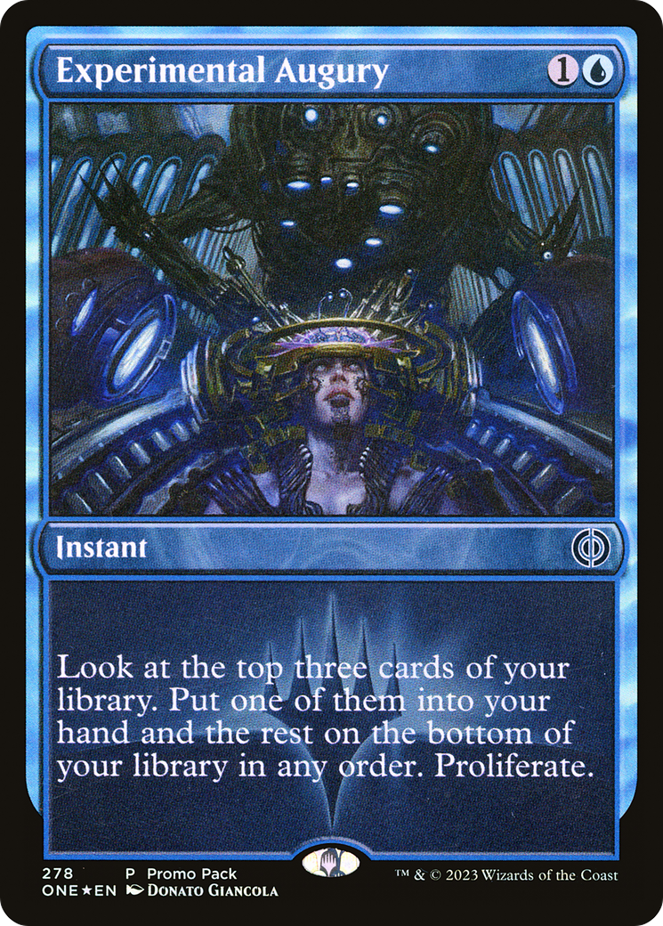 Experimental Augury (Promo Pack) [Phyrexia: All Will Be One Promos] - Magic: The Gathering - Card Brawlers | Quebec | Canada |