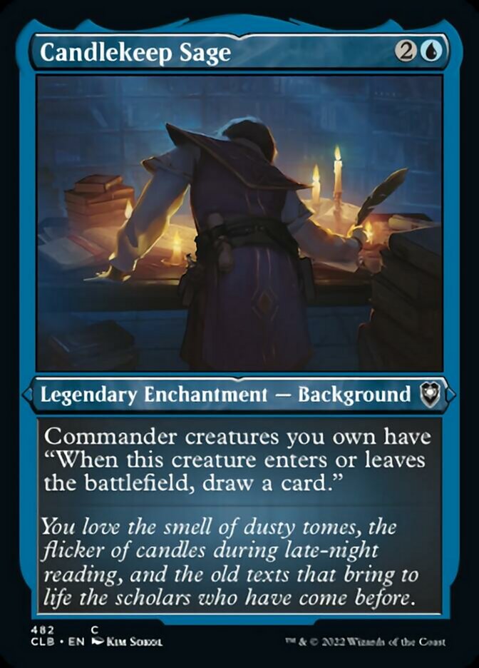 Candlekeep Sage (Foil Etched) [Commander Legends: Battle for Baldur's Gate] - Magic: The Gathering - Card Brawlers | Quebec | Canada |
