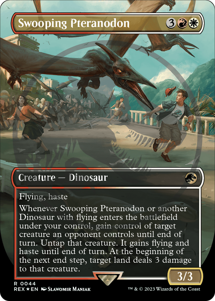 Swooping Pteranodon (Emblem) (Borderless) [Jurassic World Collection Tokens] - Magic: The Gathering - Card Brawlers | Quebec | Canada |