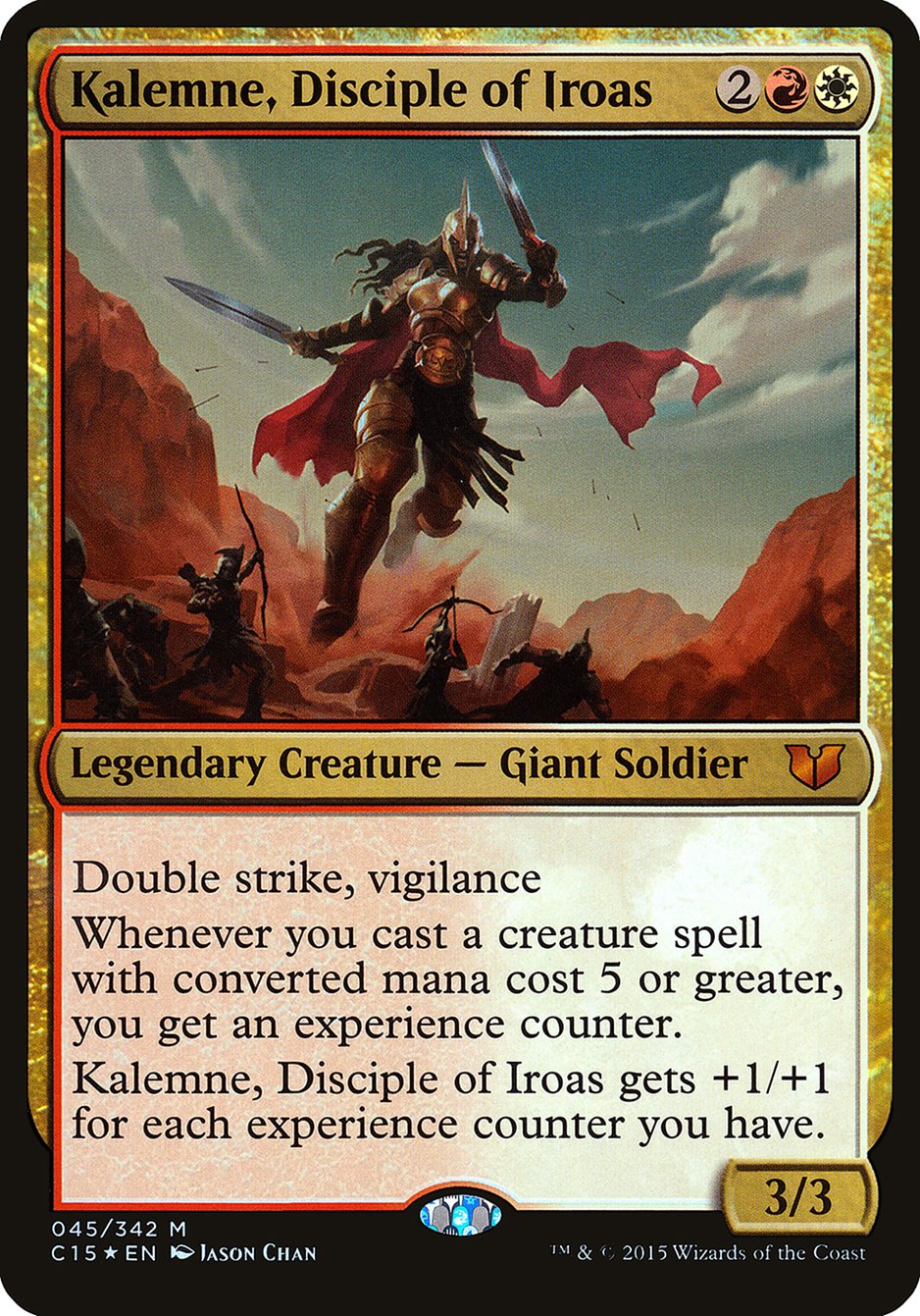Kalemne, Disciple of Iroas (Oversized) [Commander 2015 Oversized] - Magic: The Gathering - Card Brawlers | Quebec | Canada |