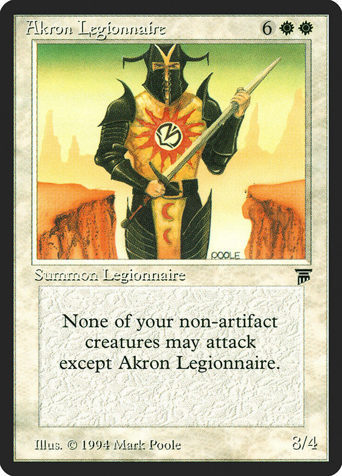 Akron Legionnaire [Legends] - Magic: The Gathering - Card Brawlers | Quebec | Canada |