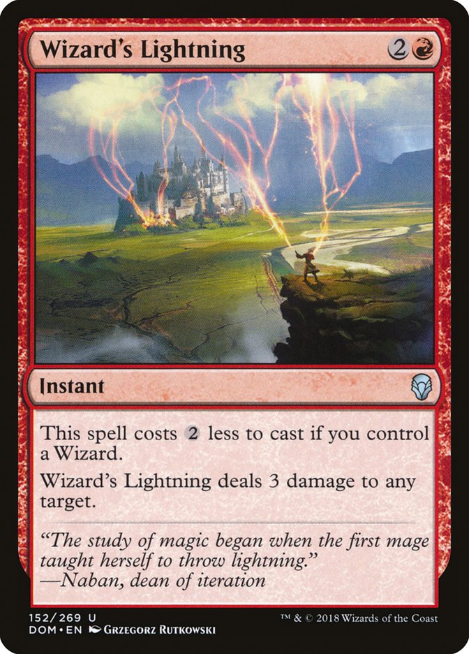 Wizard's Lightning [Dominaria] - Magic: The Gathering - Card Brawlers | Quebec | Canada |
