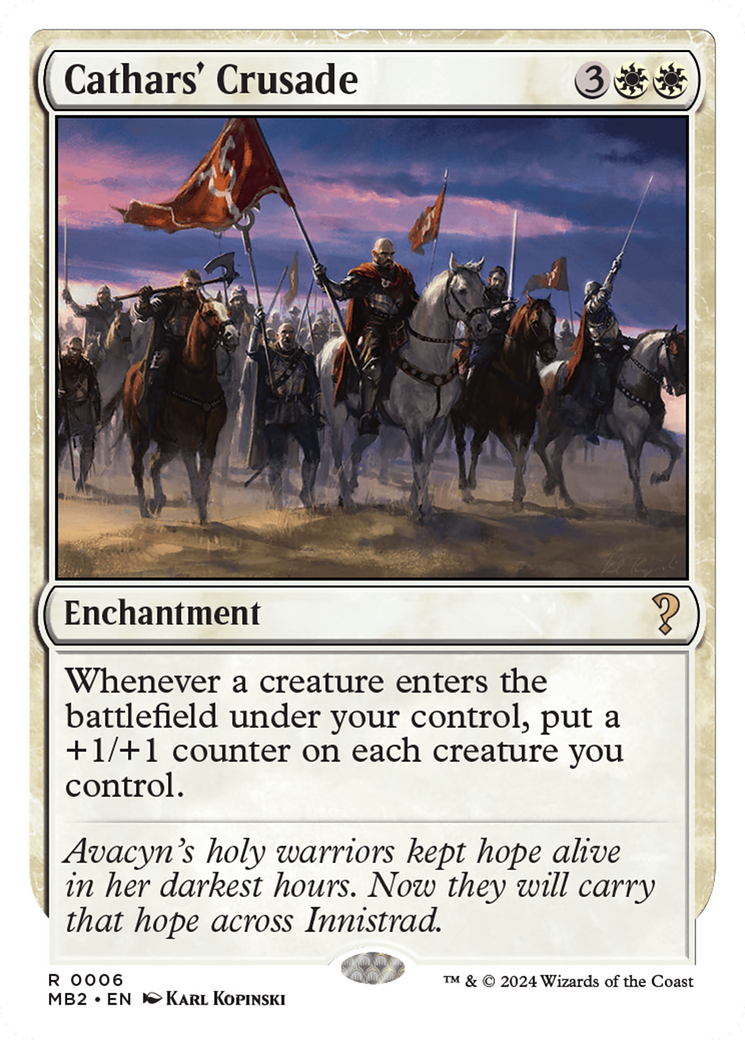 Cathars' Crusade (White Border) [Mystery Booster 2] - Magic: The Gathering - Card Brawlers | Quebec | Canada |