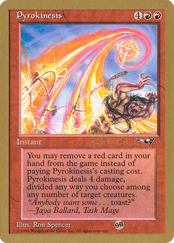 Pyrokinesis (Paul McCabe) (SB) [World Championship Decks 1997] - Magic: The Gathering - Card Brawlers | Quebec | Canada |