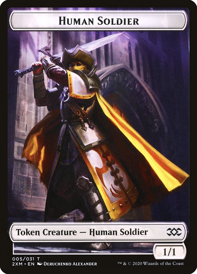 Human Soldier Token [Double Masters Tokens] - Magic: The Gathering - Card Brawlers | Quebec | Canada |