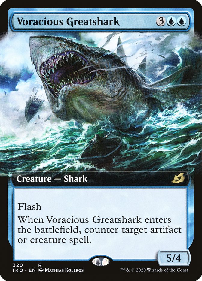 Voracious Greatshark (Extended Art) [Ikoria: Lair of Behemoths] - Magic: The Gathering - Card Brawlers | Quebec | Canada |